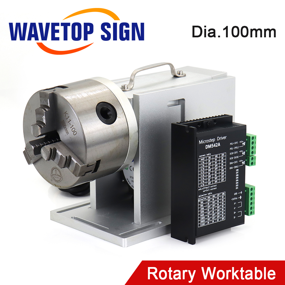 Laser Marking Machine - WaveTopSign Rotary Attachment Diameter 100mm with
