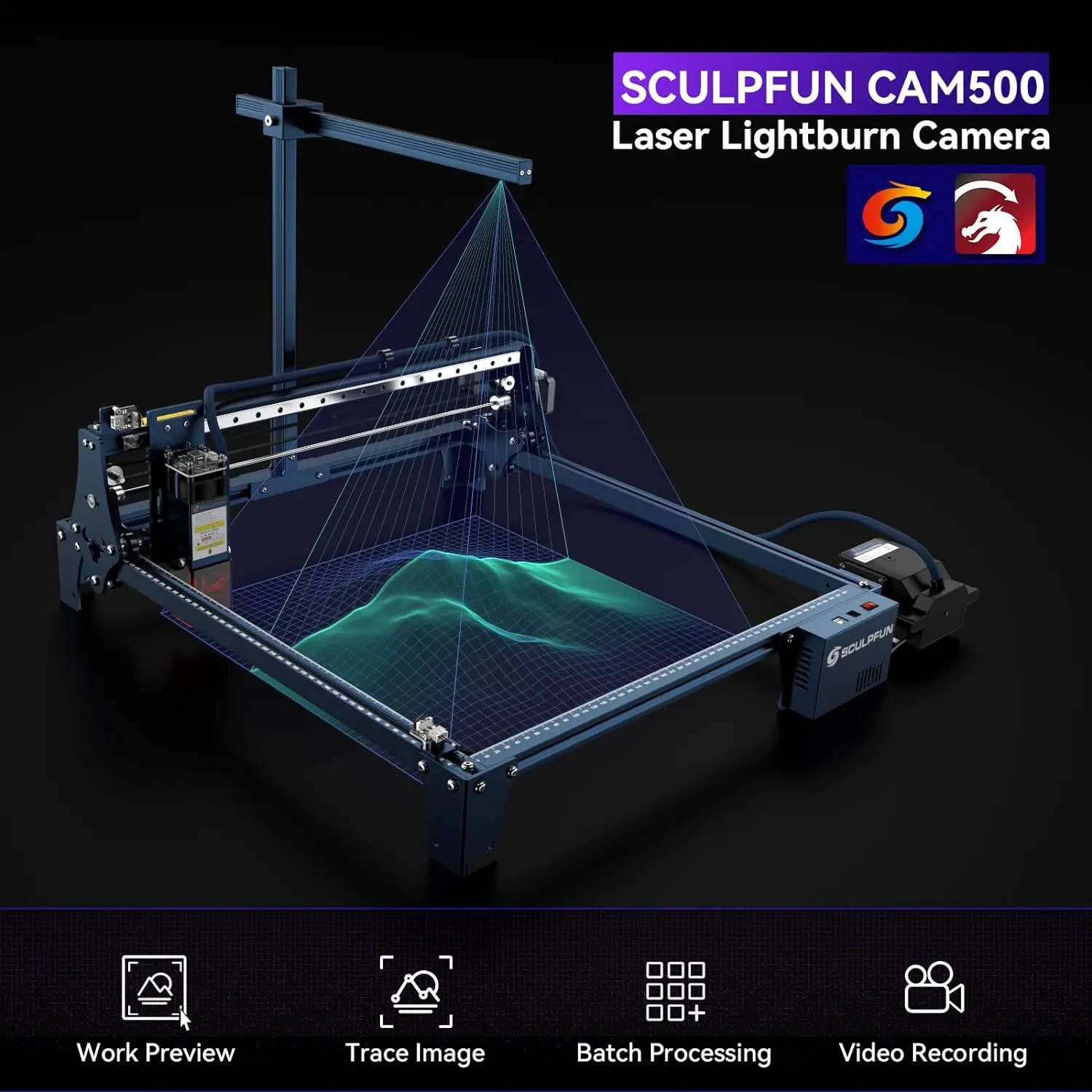 SCULPFUN CAM500 Lightburn Came - Industrial Laser Engraver 评论和价格