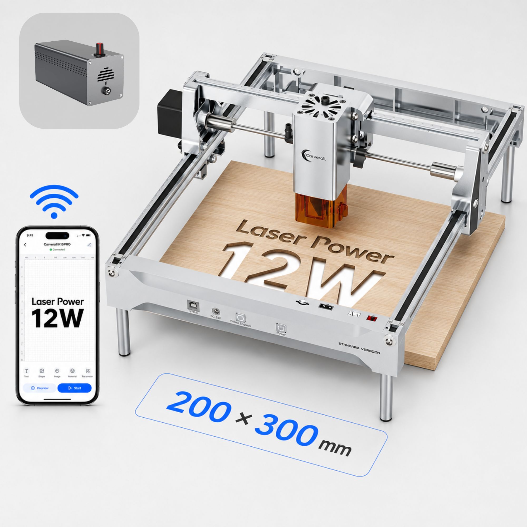 K15 PRO 12W Laser Engraver Cut - Industrial Laser Engraver 评论和价格