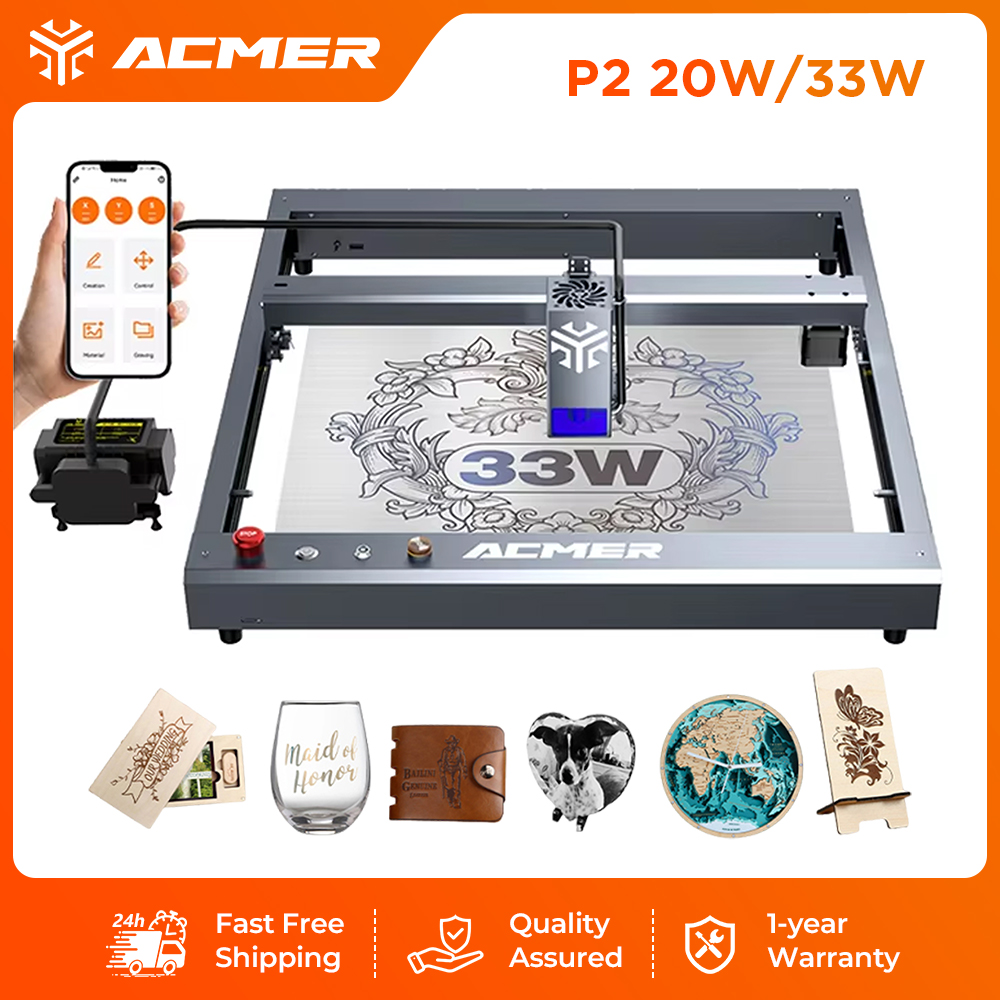 ACMER P2 33W Laser Engraver an - Industrial Laser Engraver 评论和价格