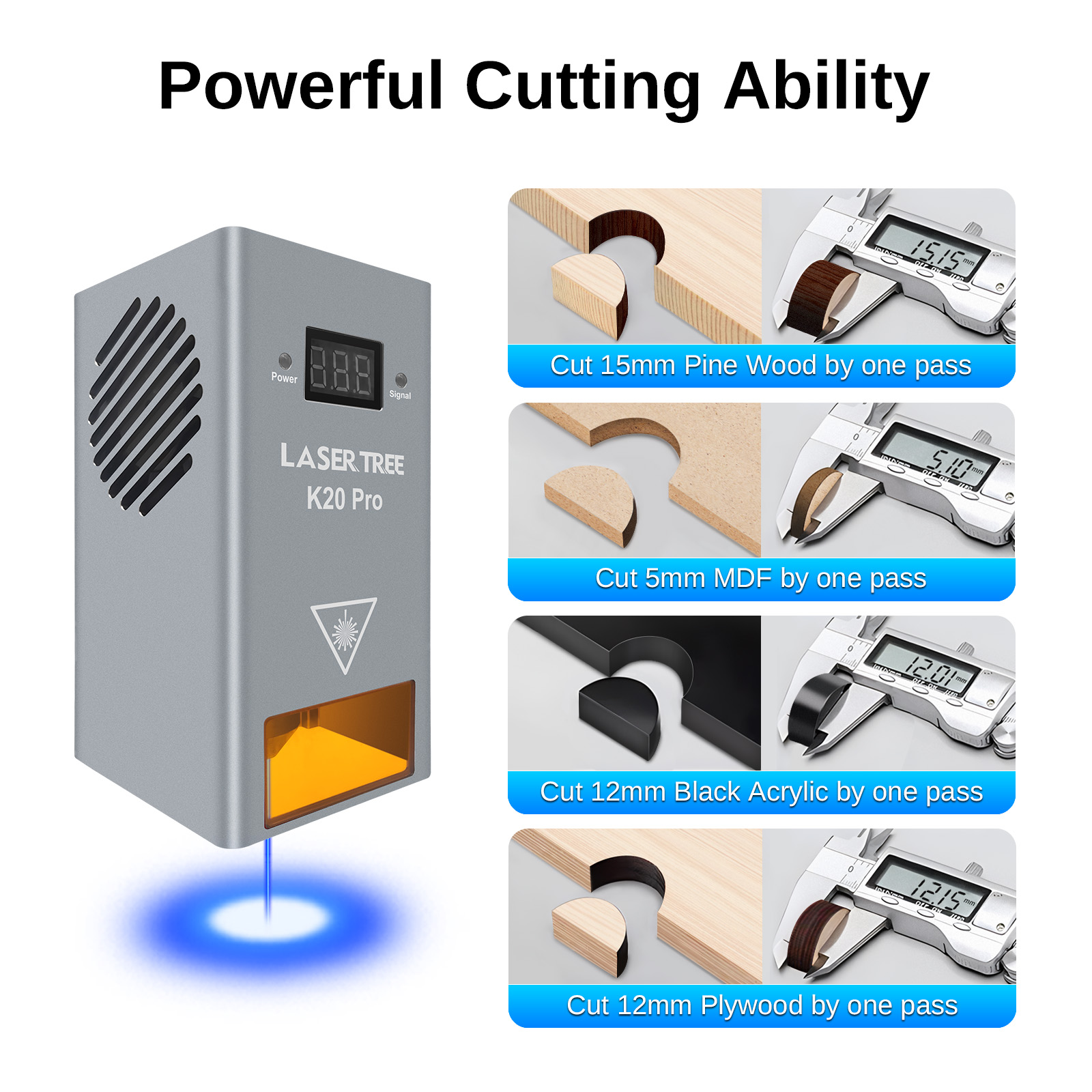 LASER TREE High Power 20W Opti - Industrial Laser Engraver 评论和价格